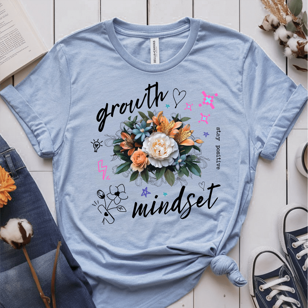 T-Shirt Light Blue / S Growth Mindset T-Shirt