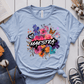 T-Shirt Light Blue / S Maestra Watercolor Flowers Mixed Art T-Shirt