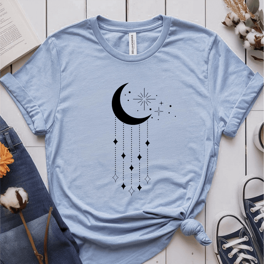 T-Shirt Light Blue / S Moon Celestial T-Shirt