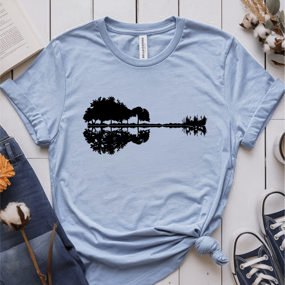 T-Shirt Light Blue / S Nature Guitar T-Shirt