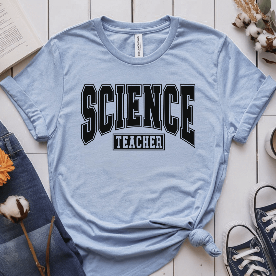T-Shirt Light Blue / S Science Teacher Athletic T-Shirt