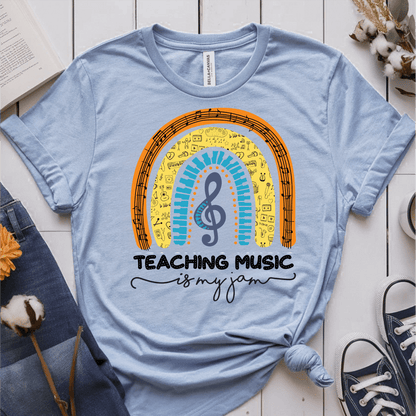 T-Shirt Light Blue / S Teaching Music Is My Jam T-Shirt