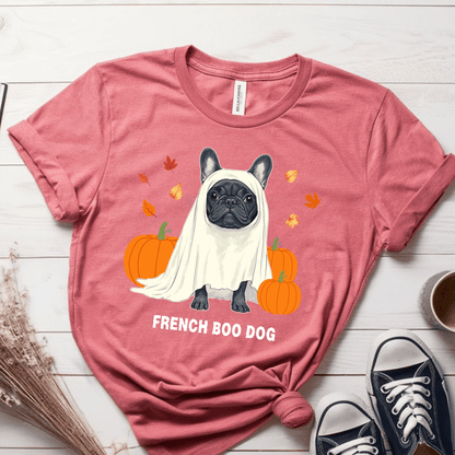 T-Shirt Mauve / S French Boo Dog T-Shirt