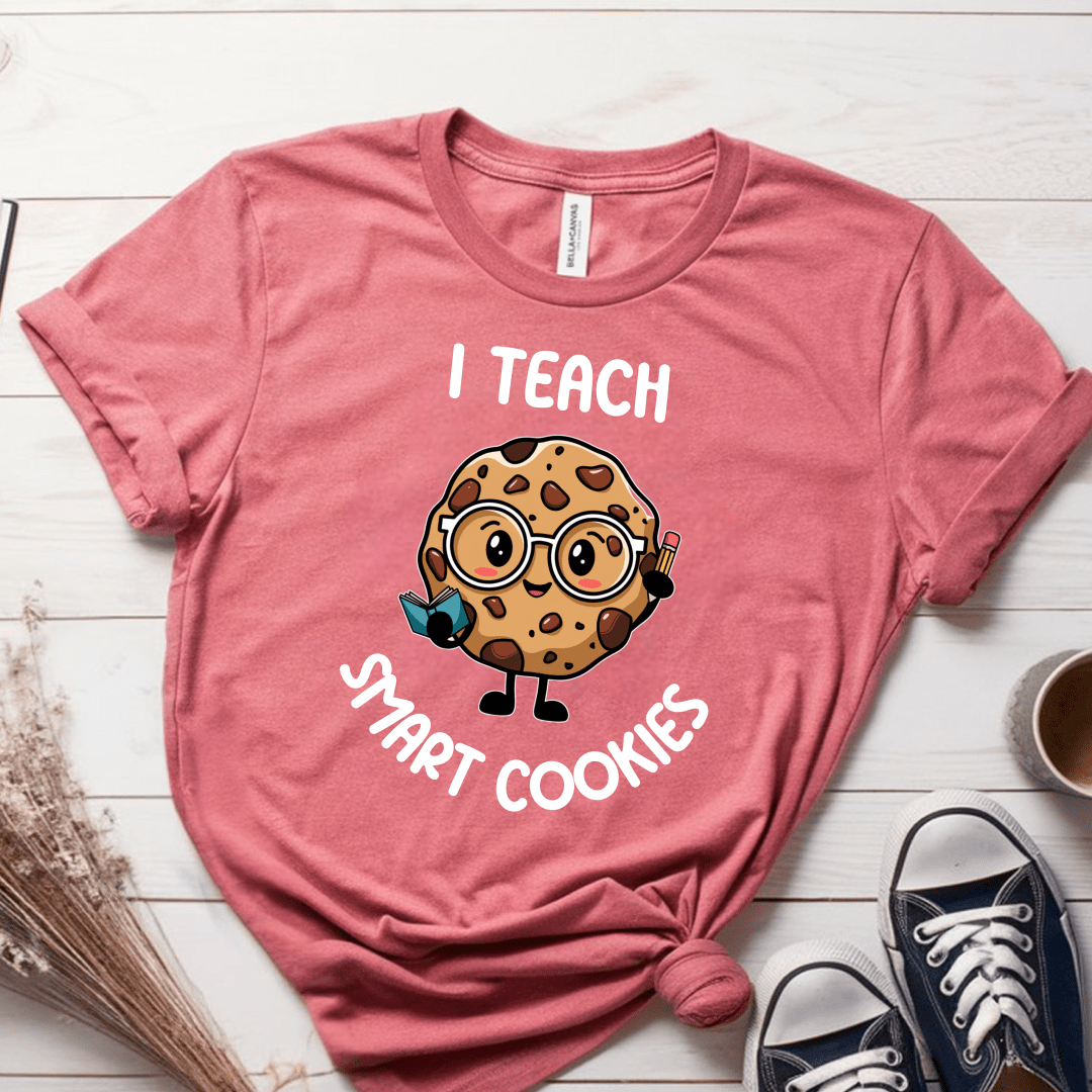 T-Shirt Mauve / S I Teach Smart Cookies T-Shirt