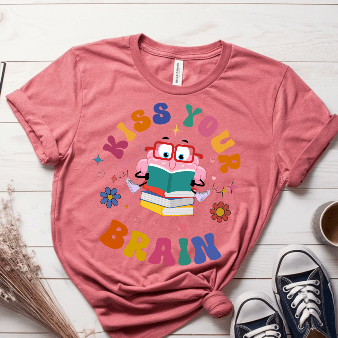 T-Shirt Mauve / S Kiss Your Brain T-Shirt