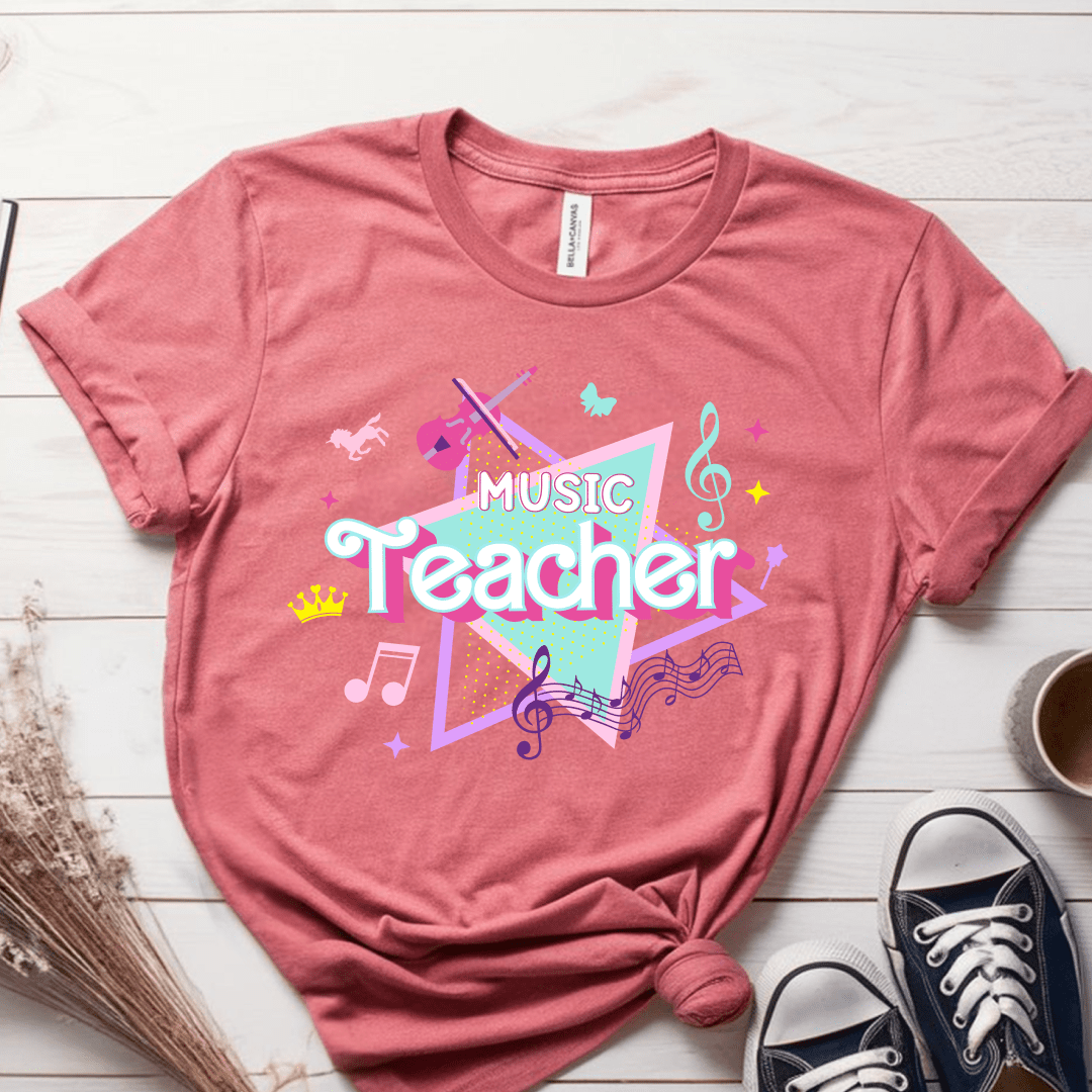 T-Shirt Mauve / S Music Teacher Barbie T-Shirt