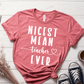 T-Shirt Mauve / S Nicest Mean Teacher Ever T-Shirt
