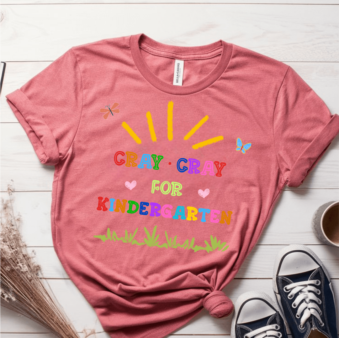 T-Shirt Mauve / S Personalized Cray Cray For Grade Butterfly Colorful T-Shirt