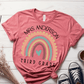 T-Shirt Mauve / S Personalized Name and Grade Pastel Rainbow T-Shirt