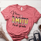 T-Shirt Mauve / S Personalized Name And Grade Pencil Heart T-Shirt