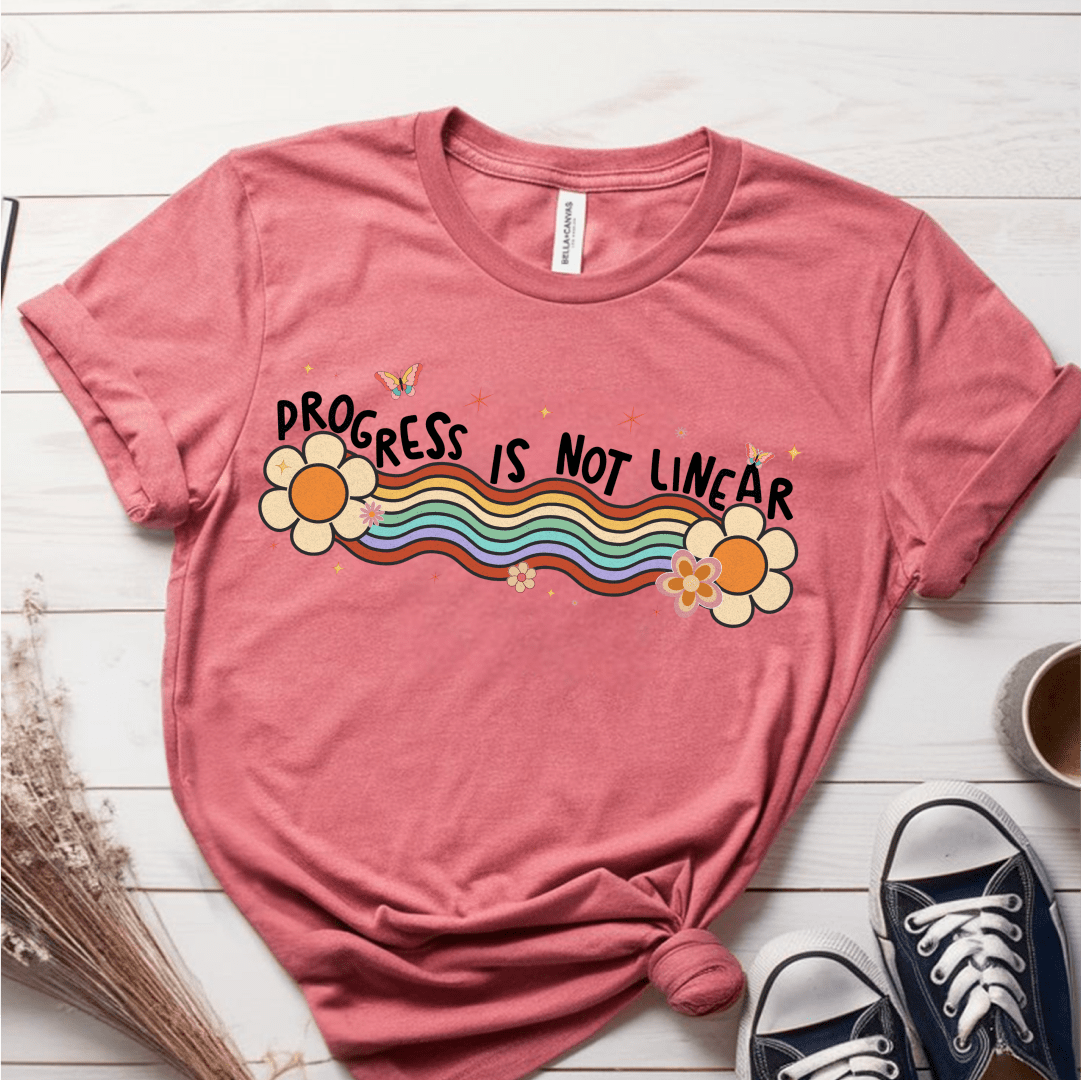 T-Shirt Mauve / S Progress Is Not Linear T-Shirt