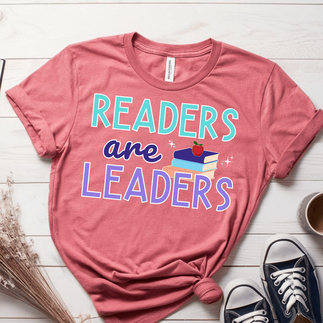 T-Shirt Mauve / S Readers Are Leaders T-Shirt
