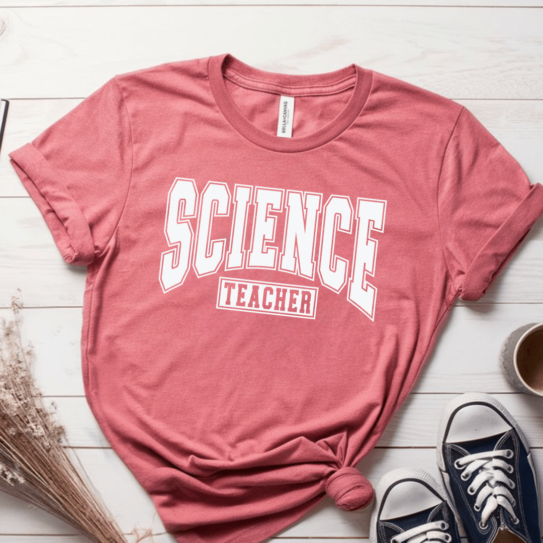 T-Shirt Mauve / S Science Teacher Athletic T-Shirt
