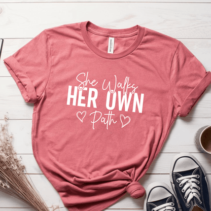 T-Shirt Mauve / S She Walks Her Own Path T-Shirt