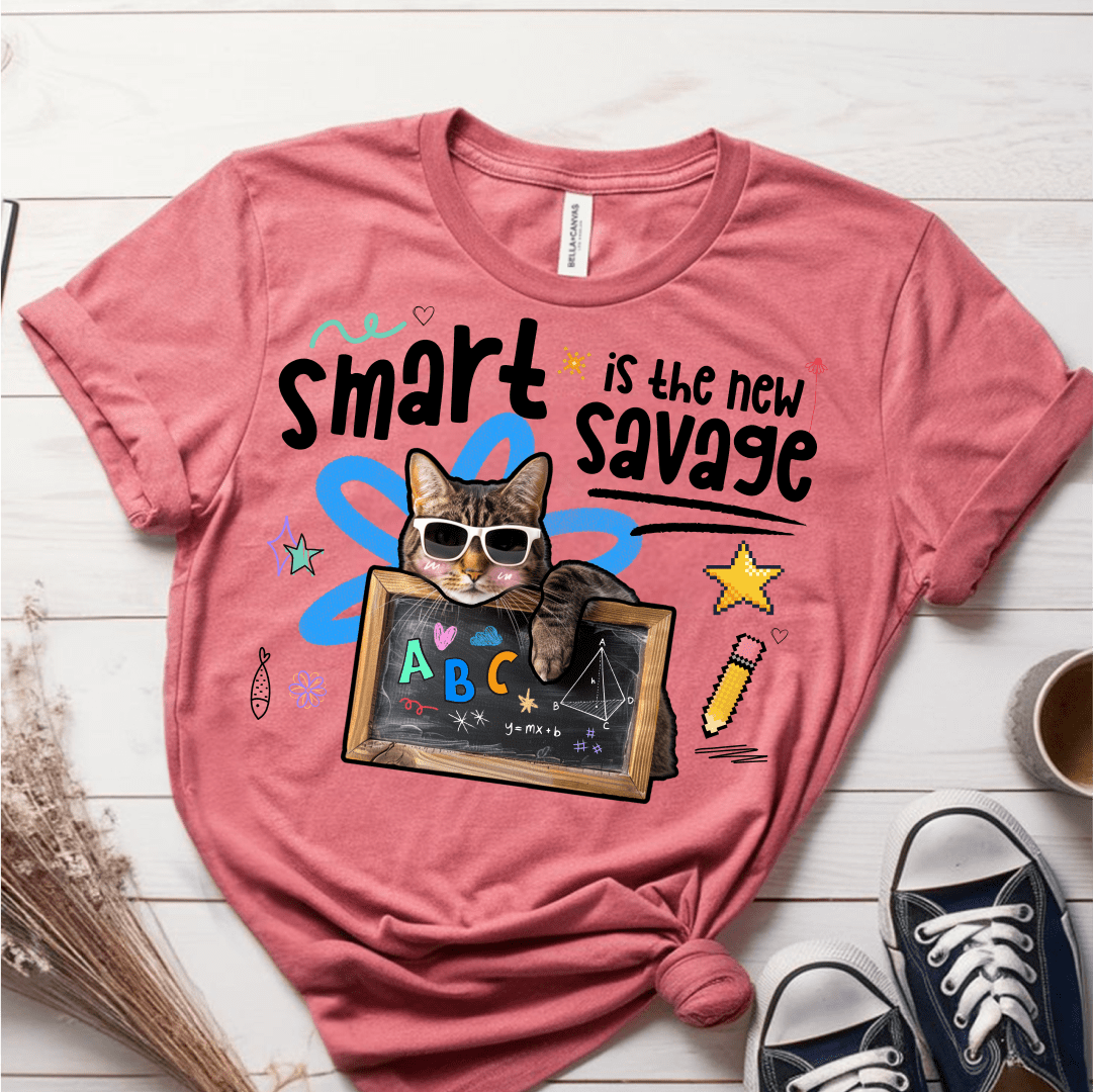 T-Shirt Mauve / S Smart Is The New Savage T-Shirt