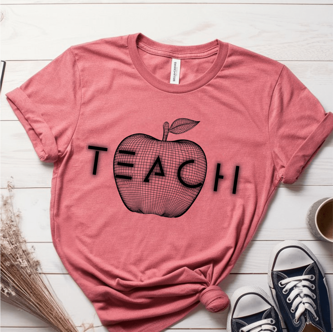 T-Shirt Mauve / S Teach Futuristic Apple T-Shirt