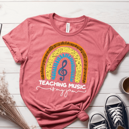 T-Shirt Mauve / S Teaching Music Is My Jam T-Shirt