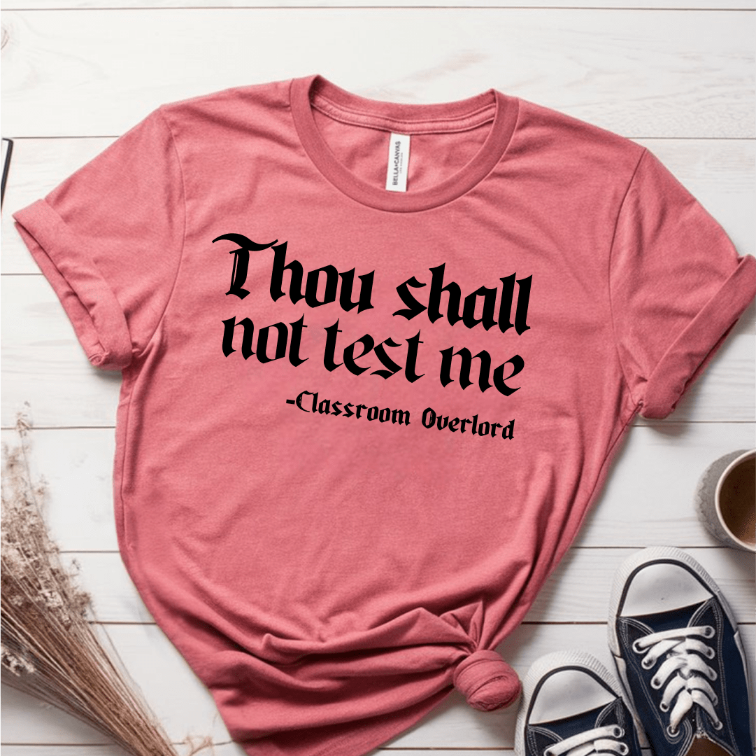 T-Shirt Mauve / S Thou Shall Not Test Me T-Shirt