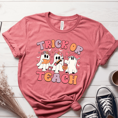 T-Shirt Mauve / S Trick Or Teach T-Shirt