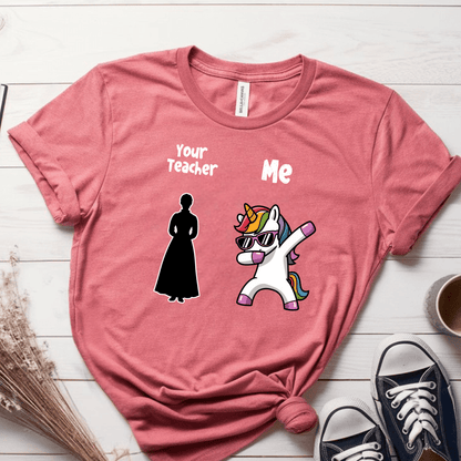 T-Shirt Mauve / S Your Teacher Vs Me T-Shirt