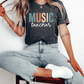 T-Shirt Music Teacher Pastel Block T-Shirt