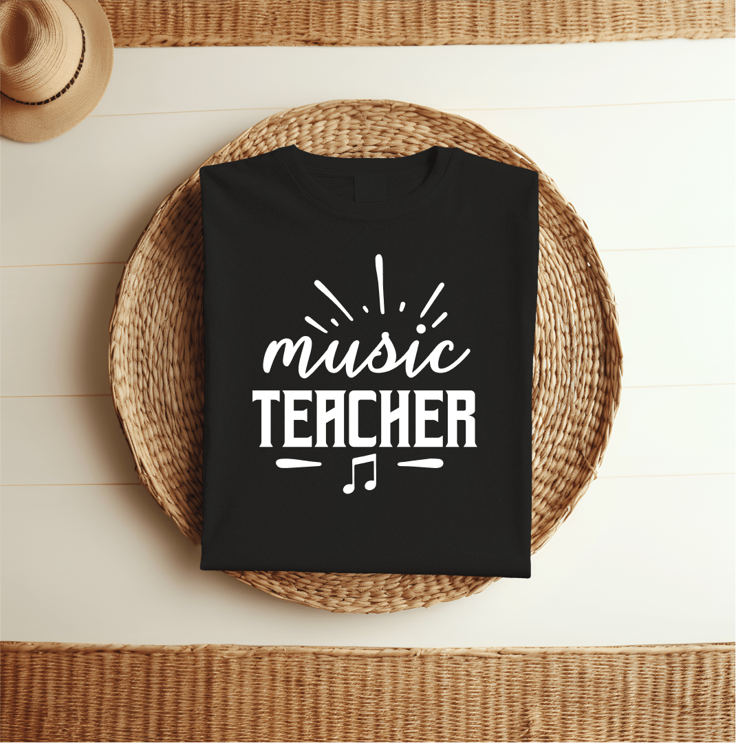 T-Shirt Music Teacher Text T-Shirt