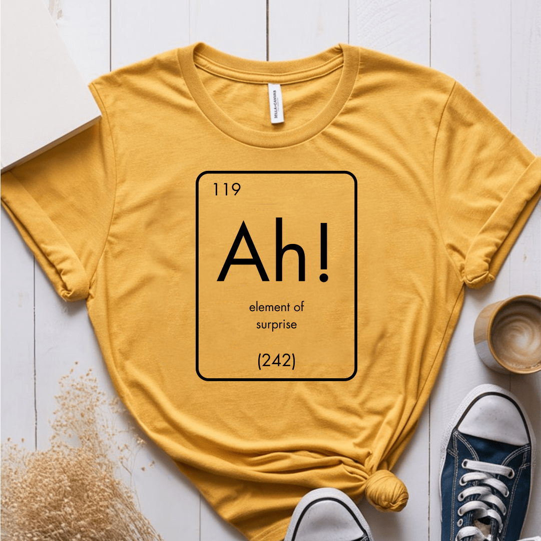 T-Shirt Mustard / S Ah! Element of Surprise T-Shirt
