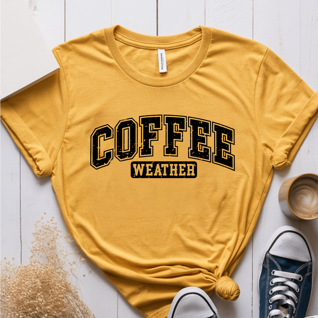 T-Shirt Mustard / S Coffee Weather T-Shirt