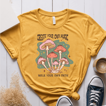 T-Shirt Mustard / S Create Your Own Magic T-Shirt