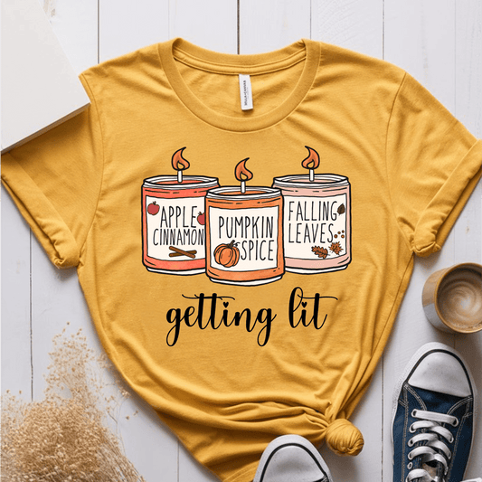 T-Shirt Mustard / S Getting Lit T-Shirt