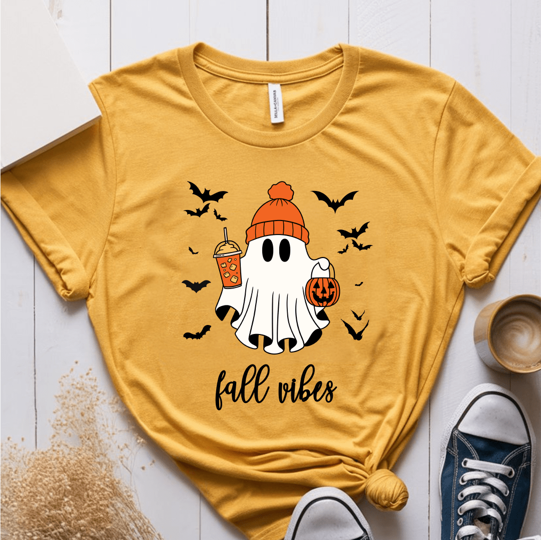 T-Shirt Mustard / S Ghost Fall Vibes T-Shirt