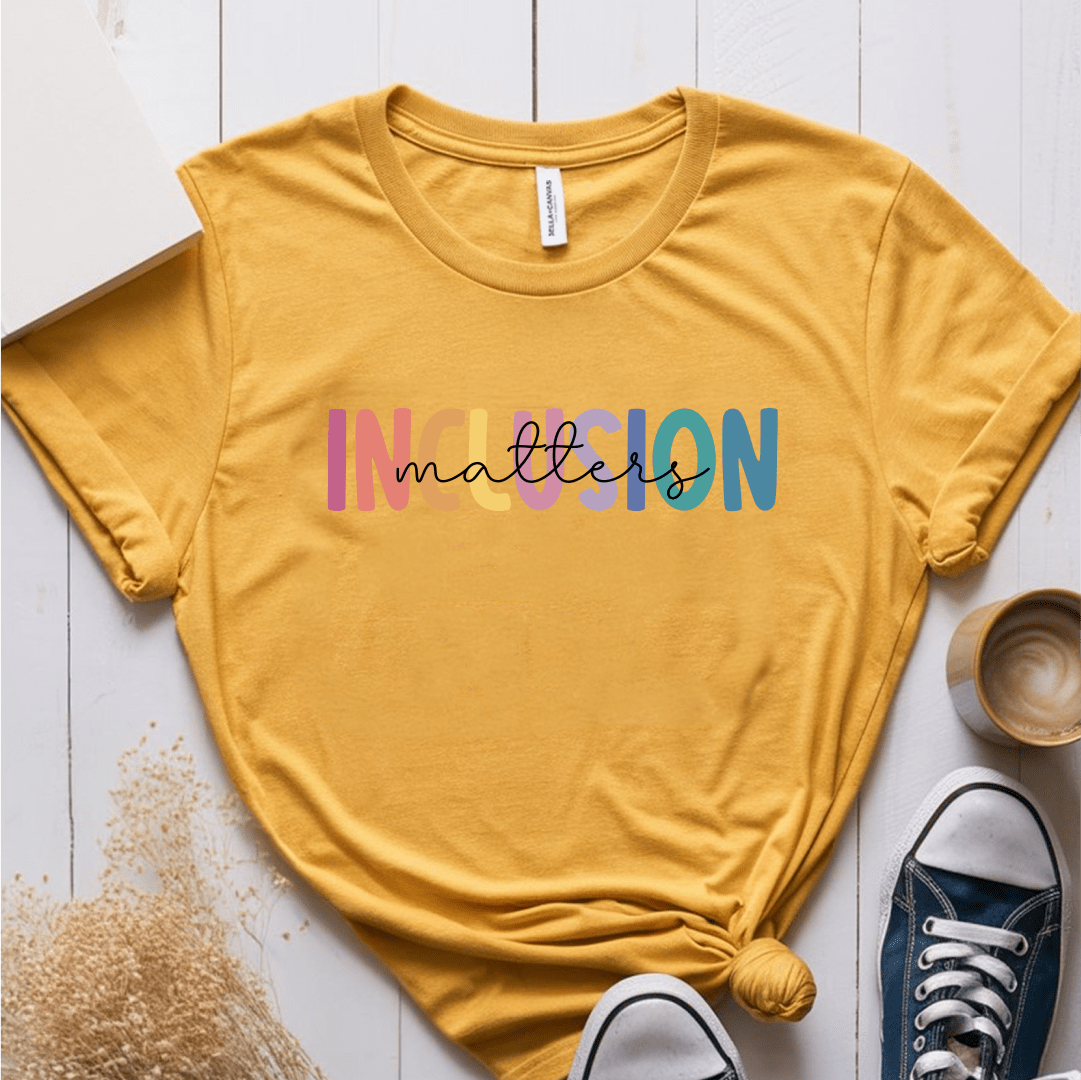 T-Shirt Mustard / S Inclusion Matters T-Shirt