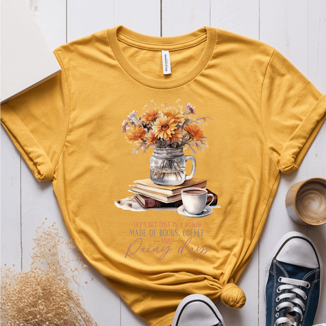 T-Shirt Mustard / S Lets Get Lost In A World T-Shirt