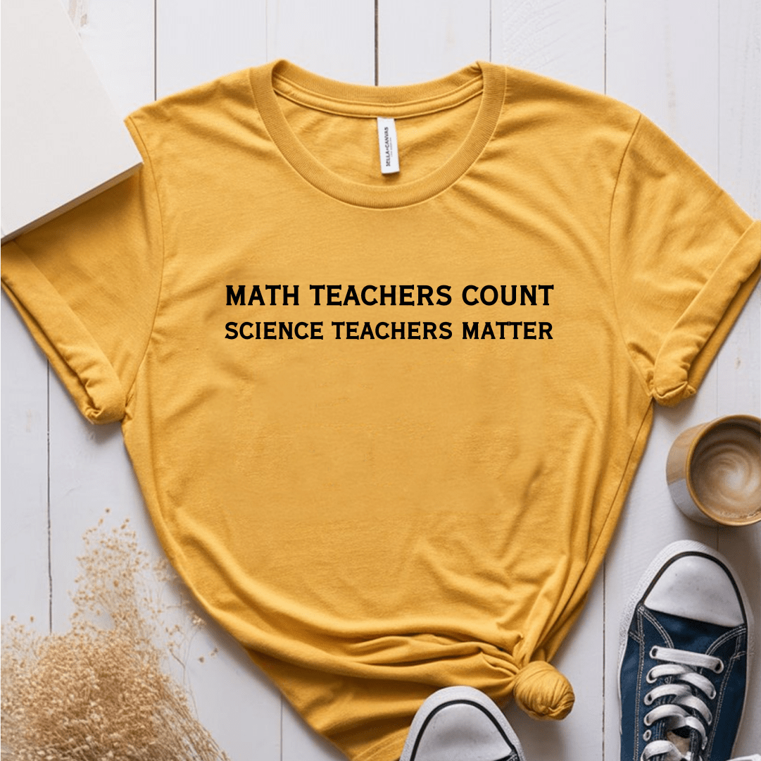 T-Shirt Mustard / S Math Teachers Count T-Shirt