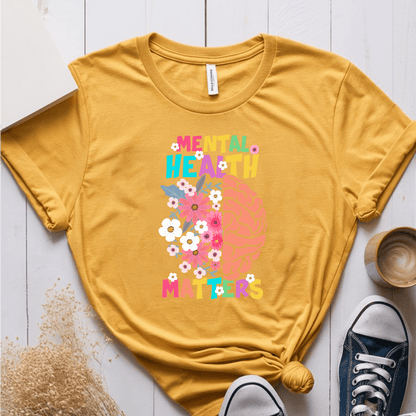 T-Shirt Mustard / S Mental Health Matters T-Shirt