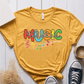 T-Shirt Mustard / S Music Teacher Colorful T-Shirt