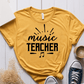T-Shirt Mustard / S Music Teacher Text T-Shirt
