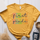 T-Shirt Mustard / S Personalized Grade College and Cursive Pastel T-Shirt
