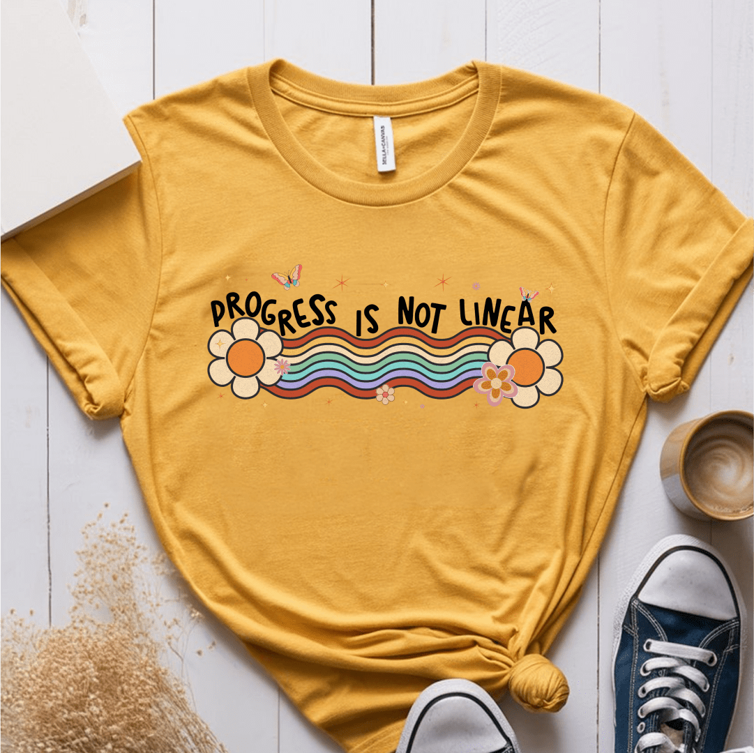 T-Shirt Mustard / S Progress Is Not Linear T-Shirt