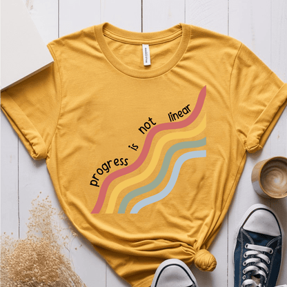 T-Shirt Mustard / S Progress Is Not Linear T-Shirt