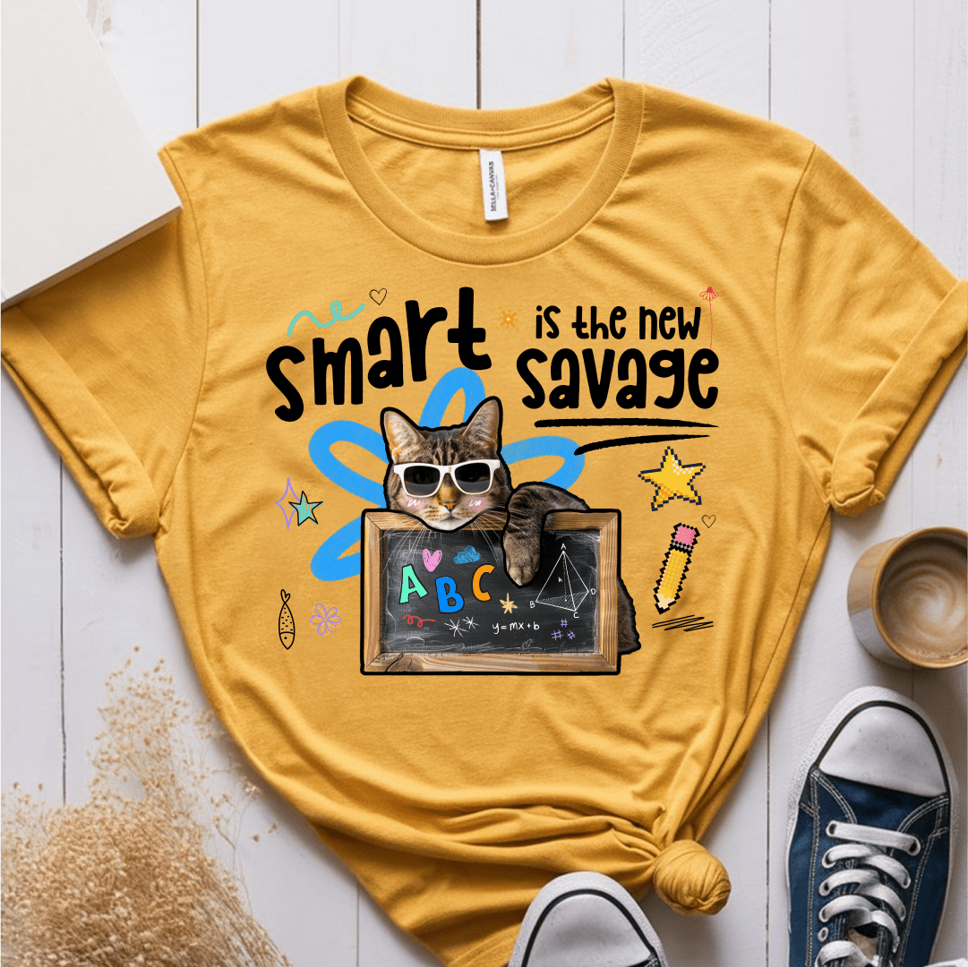 T-Shirt Mustard / S Smart Is The New Savage T-Shirt