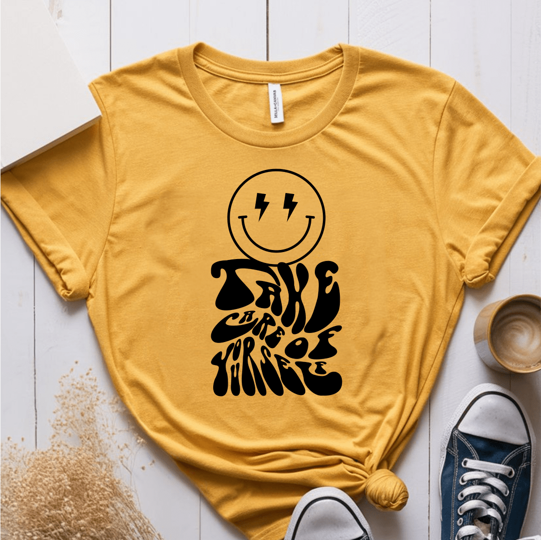 T-Shirt Mustard / S Take Care Of Yourself T-Shirt