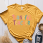 T-Shirt Mustard / S Thankful Teacher Pastel Sparks T-Shirt
