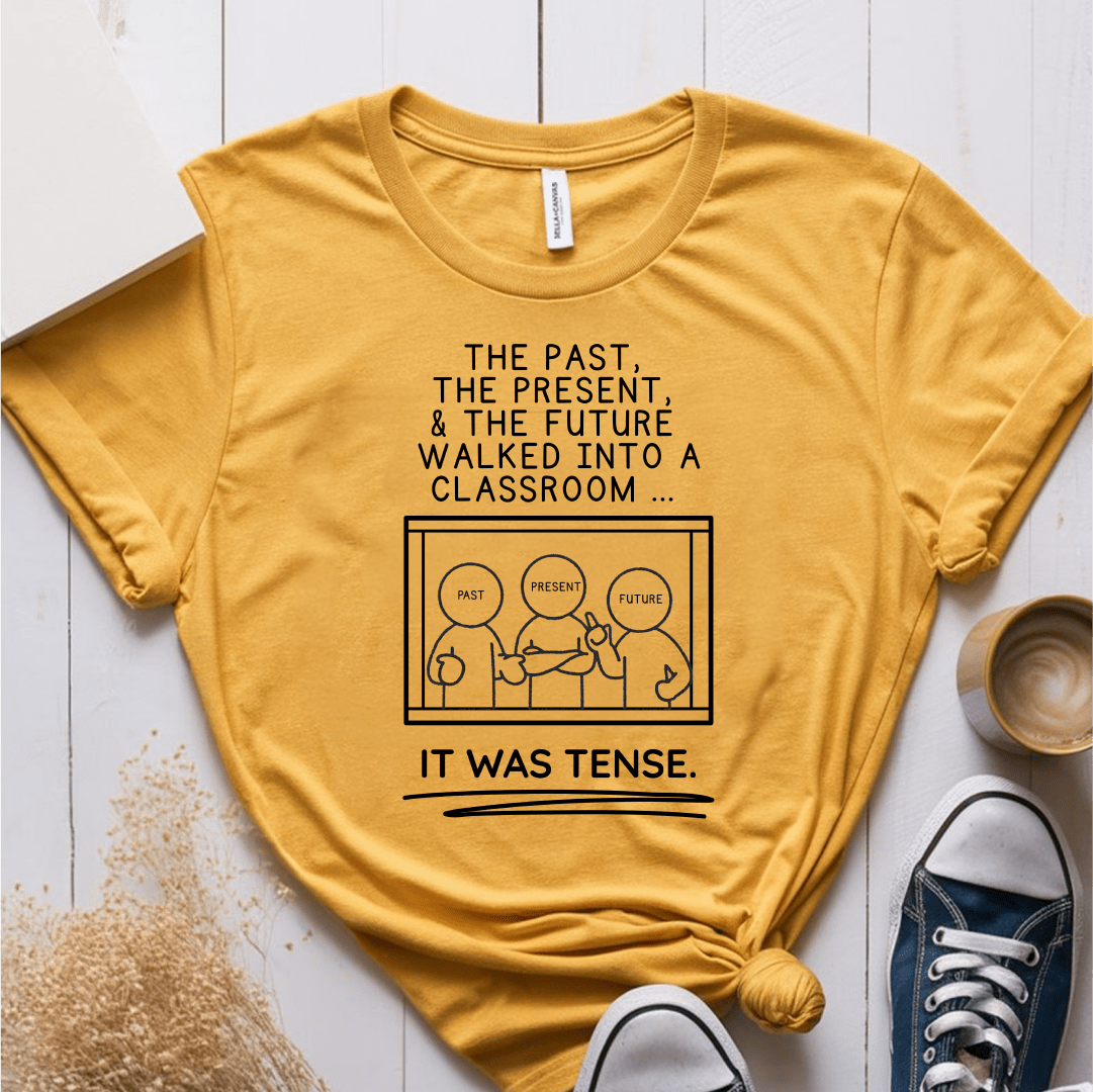 T-Shirt Mustard / S The Past Present Future T-Shirt