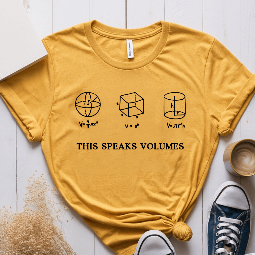 T-Shirt Mustard / S This Speaks Volumes T-Shirt