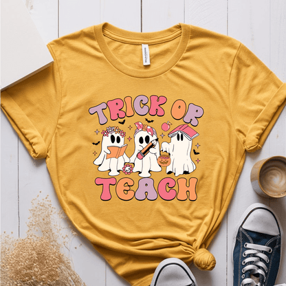 T-Shirt Mustard / S Trick Or Teach T-Shirt