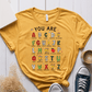 T-Shirt Mustard / S You Are Alphabet T-Shirt
