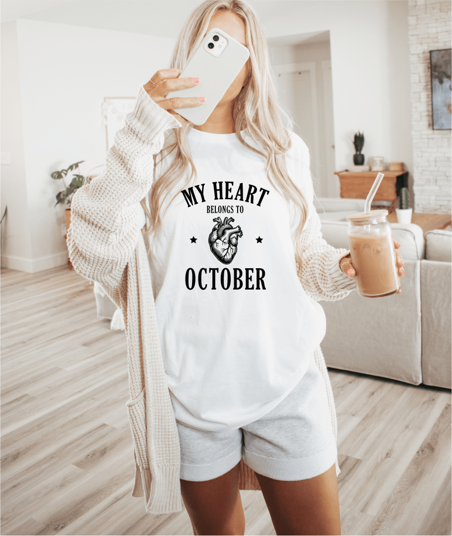 T-Shirt My Heart Belongs to October T-Shirt