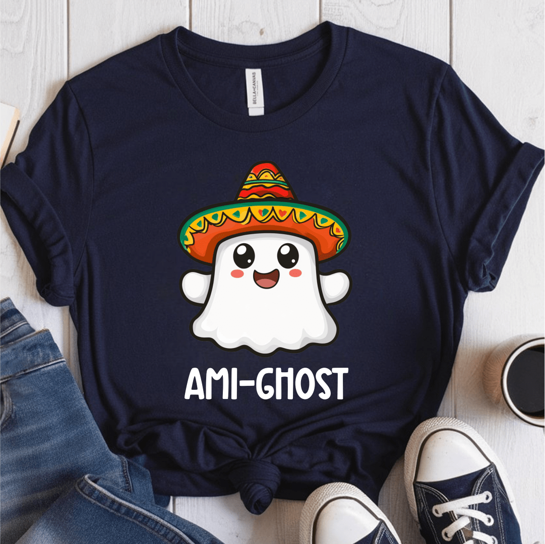 T-Shirt Navy / S Ami-ghost T-Shirt