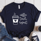 T-Shirt Navy / S Coffee Teach Repeat T-Shirt